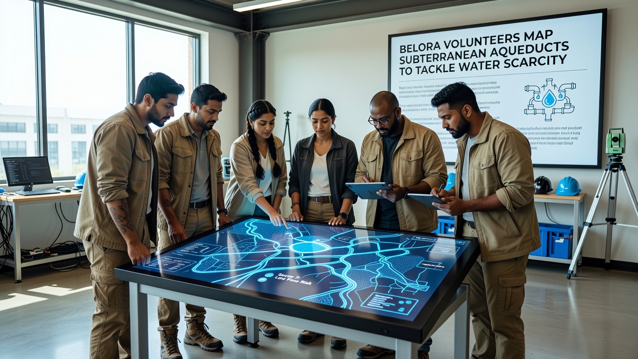 Belora Volunteers Map Subterranean Aqueducts to Tackle Water Scarcity